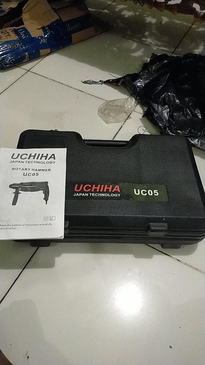 Promo Mesin Bor Rotary Hammer Impact Driil Bobok Beton Tembok Besi Kayu Uchiha Type Uc 05 Japan