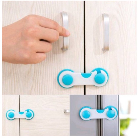 Safety Lock Pengaman Laci Lemari Pintu Perabotan dari Anak Bayi / Safety Lock Warna Warni