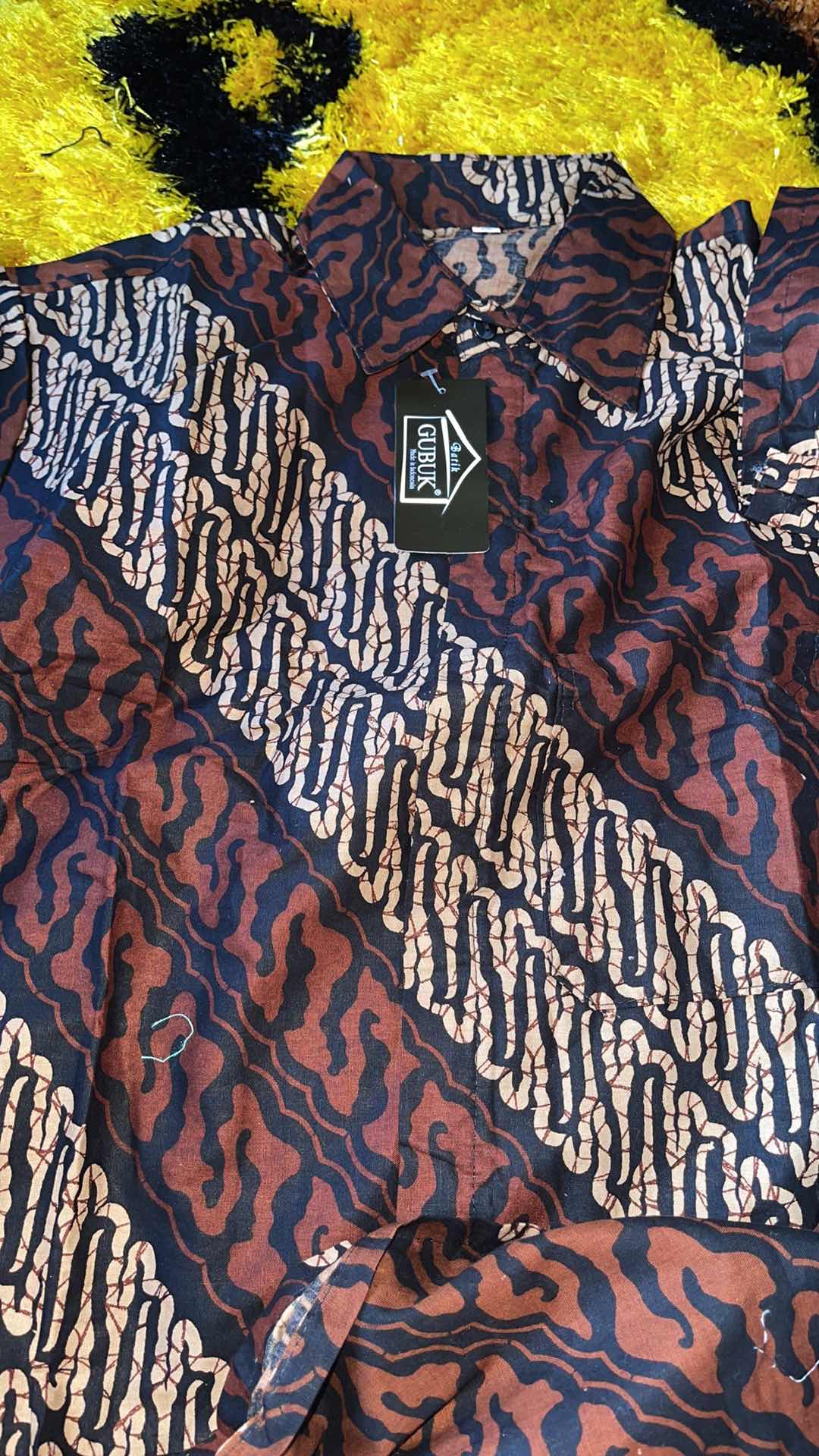 Bswart Batik Hrb026 Kenongo Hem Pendek Padi Pekalongan M L Xl Batik Pria Murah Modern Grosir