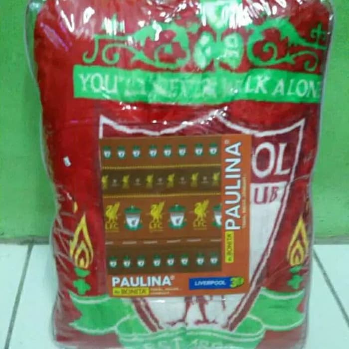 Selimut Paulina Bonita 160x200 - Slimut tidur motif Liverpool - GROSIR