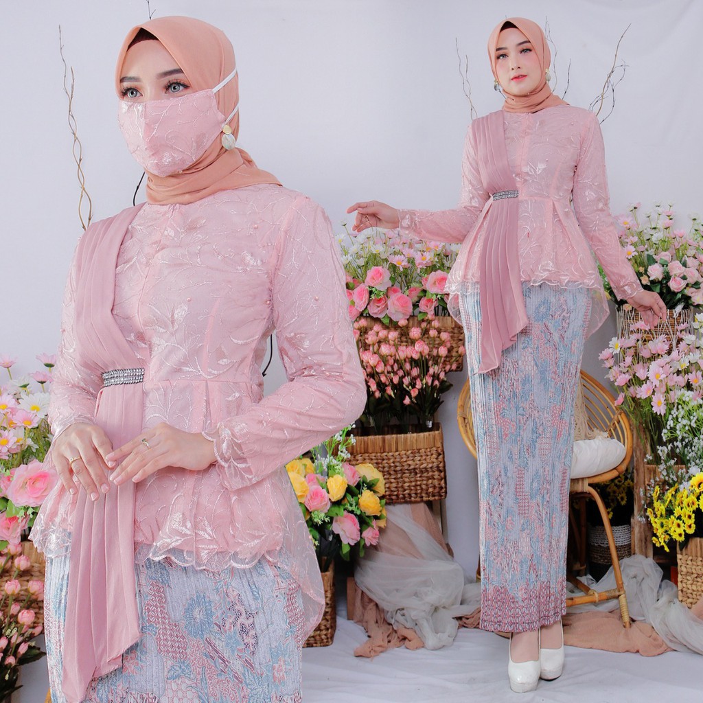 Kebaya Muslim modern / kebaya Tulle Selendang / Kebaya Wanita