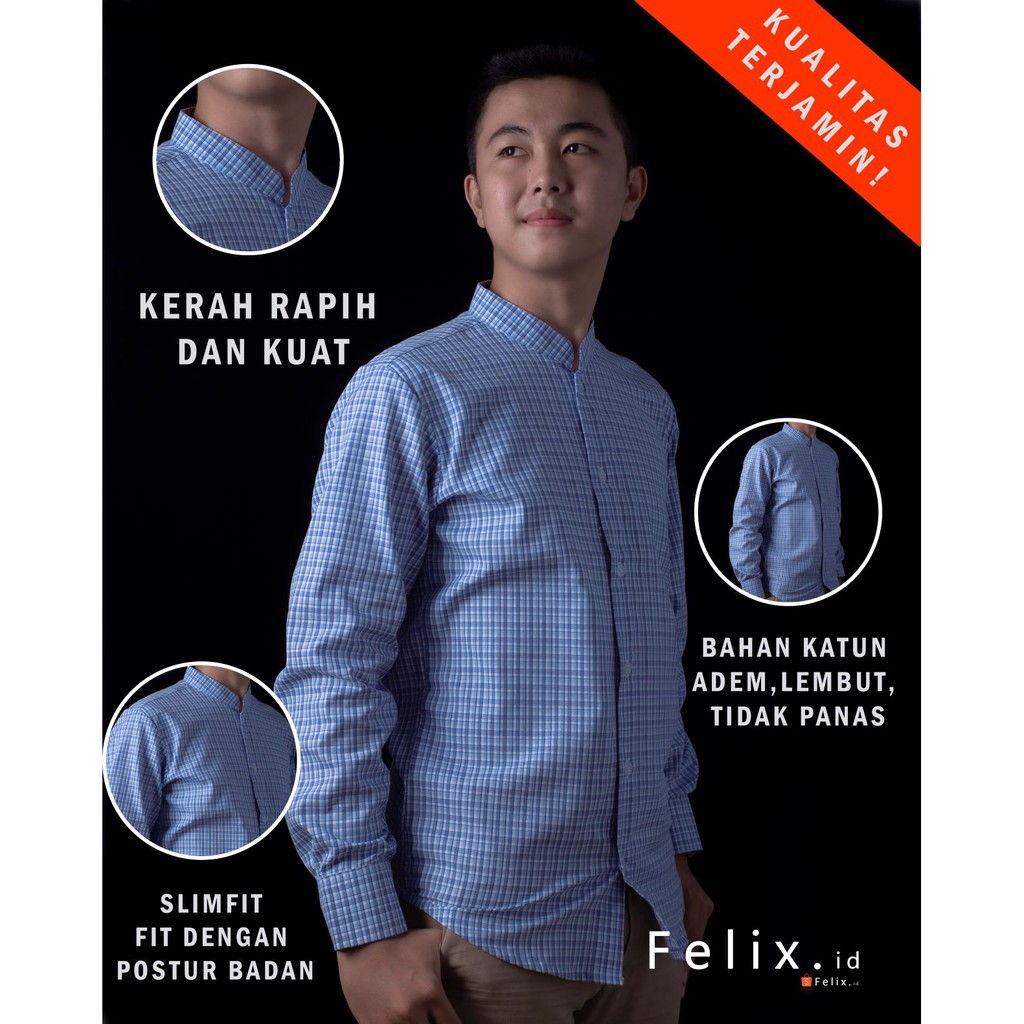 Kemeja Pria / Kemeja Shanghai / Kemeja Kantor / Kemeja Kotak Kotak