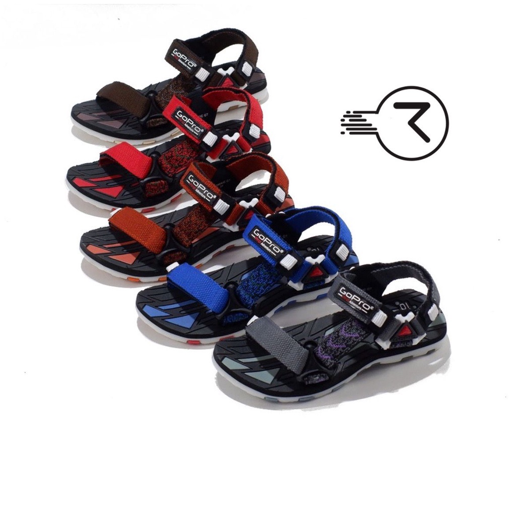 Sandal gunung anak cowok berhadiah jam sandal anak sd smp go-pro brand terbaik