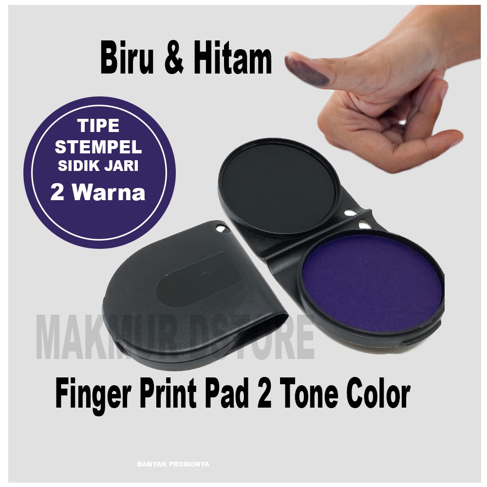

Stempel Finger Print, Stempel Ibu jari 2 warna