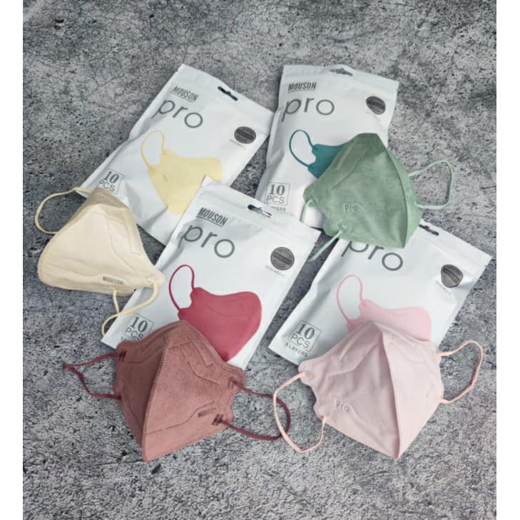 Masker Kn 95 Mouson Pro Hitam Putih Warna Kn95 Hiybrid Careion Original