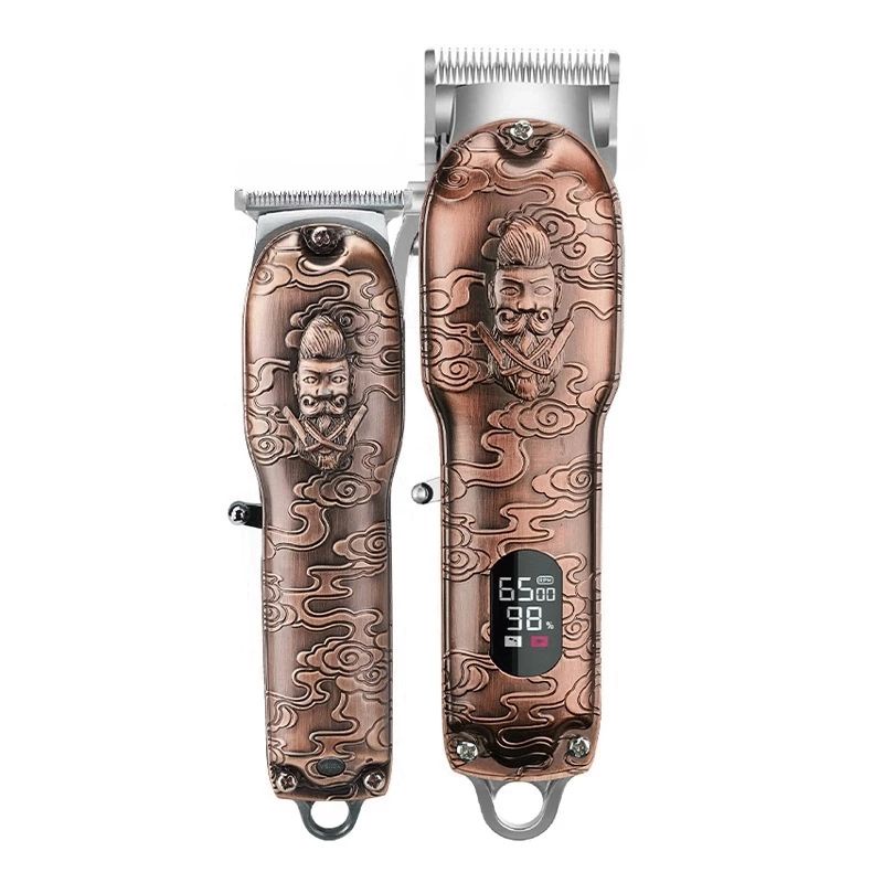 Kemei KM-3705 Original Mesin Cukur Rambut Profesional Full Metal Motif Kemei trimmer 3708 full metal