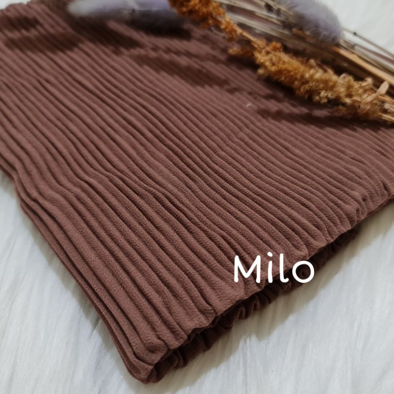Pashmina Plisket Lidi Full Premium 180X75 CM By Milanda Mode-Milo