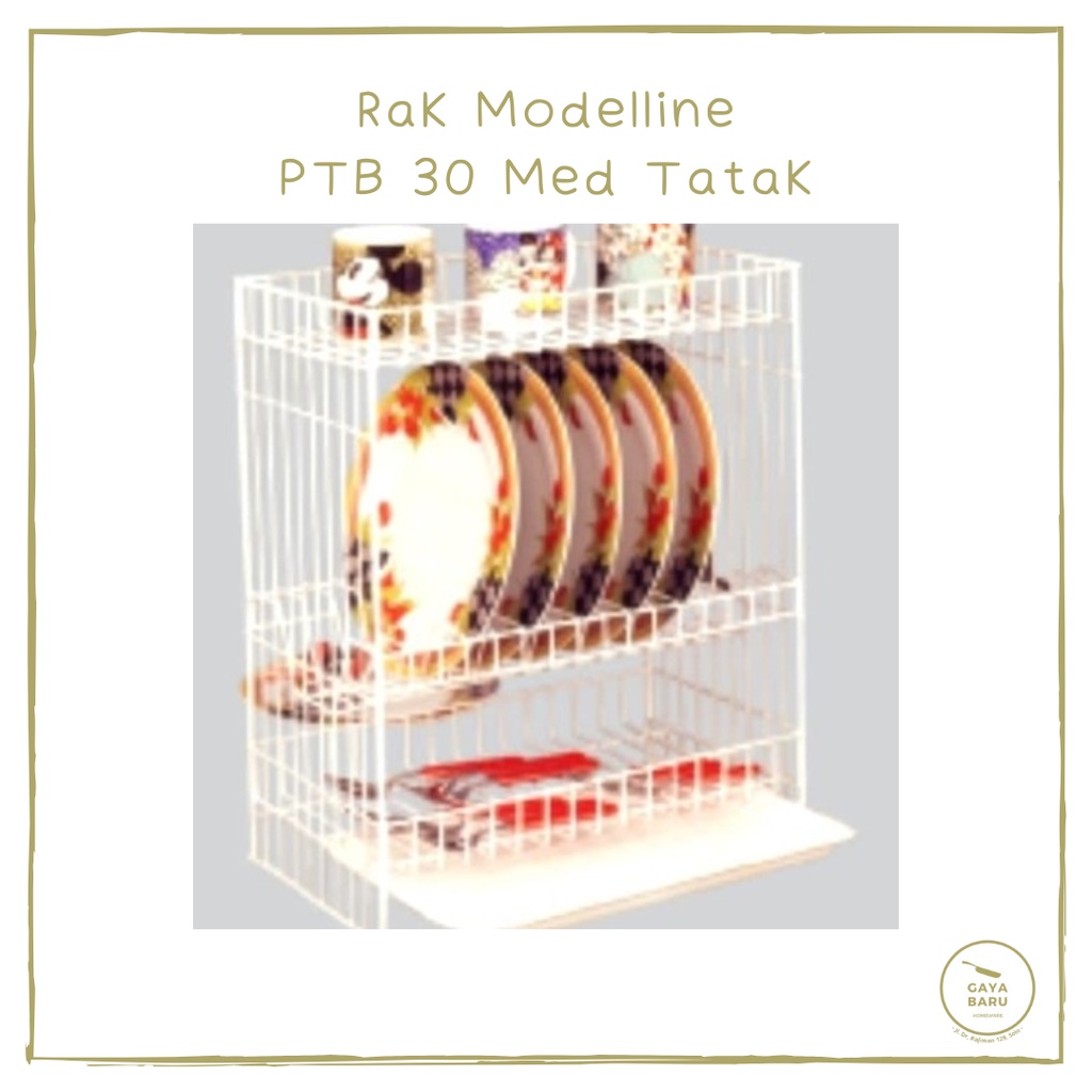 Rak Piring /Rak gelas / Rak dapur / Rak modelline PTB 30 med + Tatakan