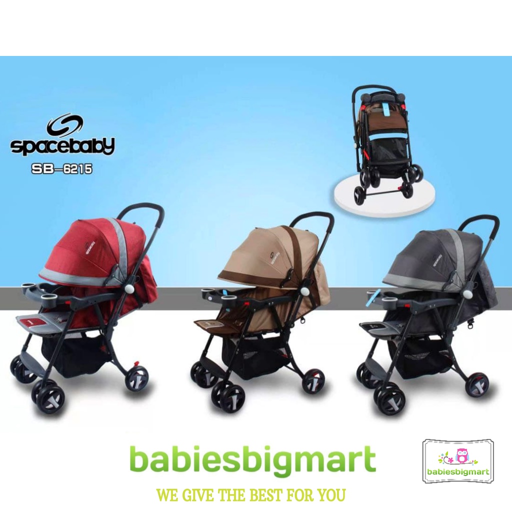 SPACE BABY STROLLER SB 6215 KERETA DORONG BAYI HADAP DEPAN BELAKANG SPACEBABY