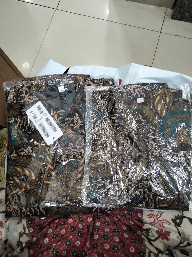 Couple Batik Ayah Anak Lapis Furing Katun Premium