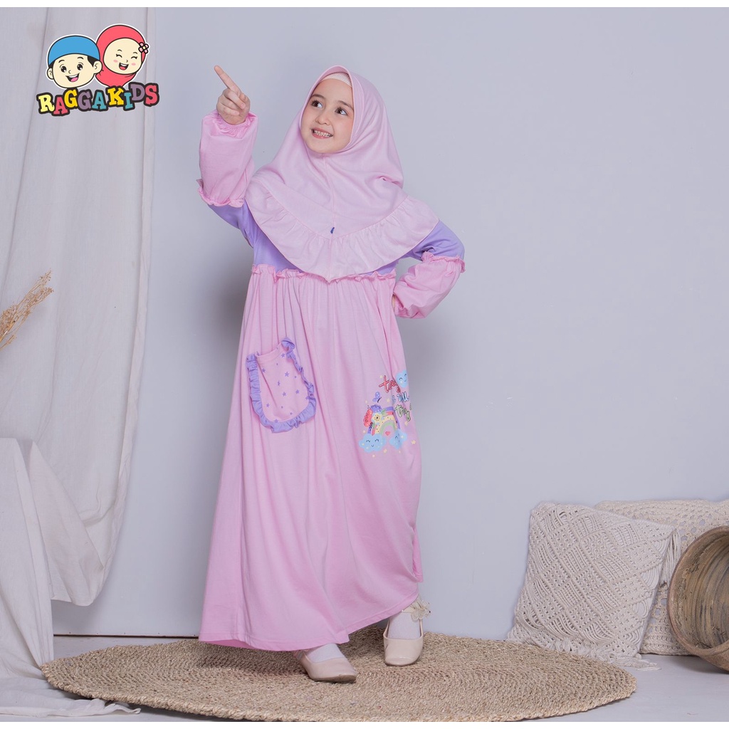 Raggakids Gamis Kaos syari Anak RG53