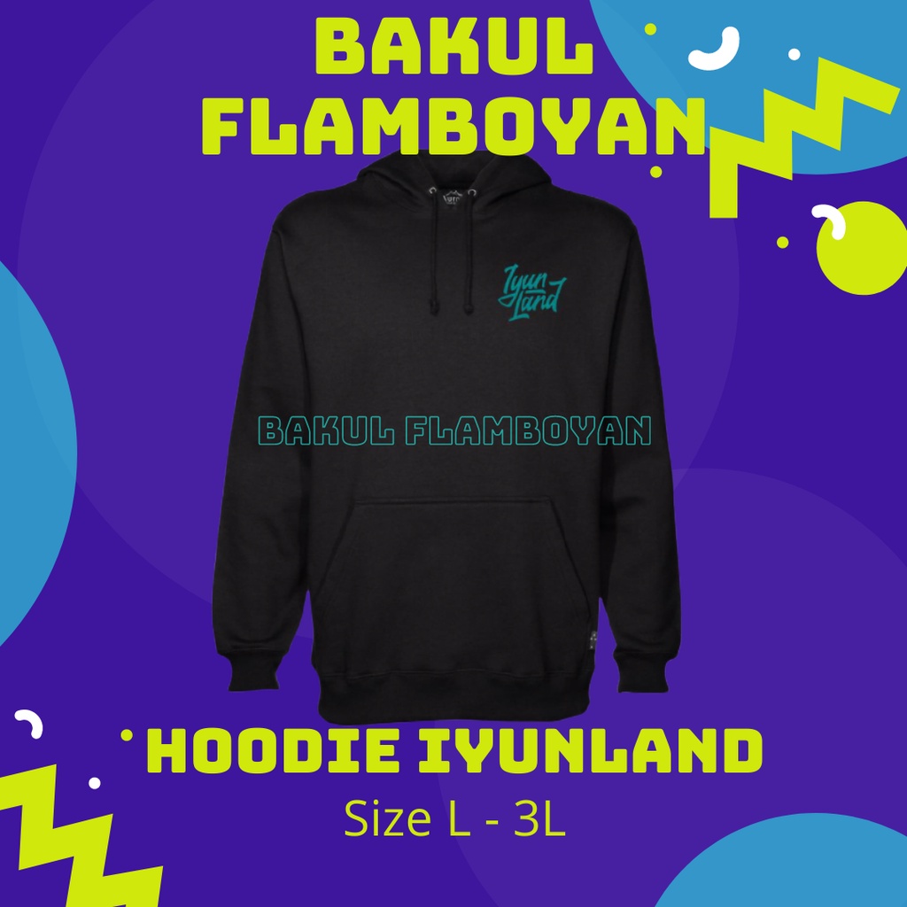 IYUNLAND Hoodie Black Lettering