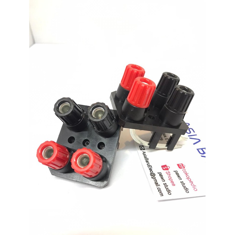 Terminal speaker binding post biding post 4 pin kotak