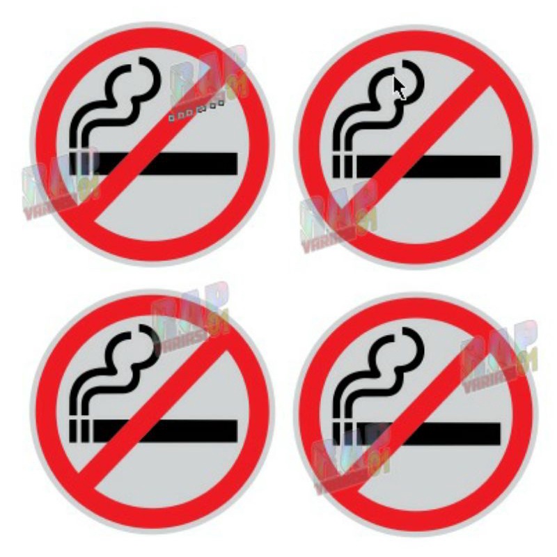 stiker Cutting No Smoking/dilarang merokok