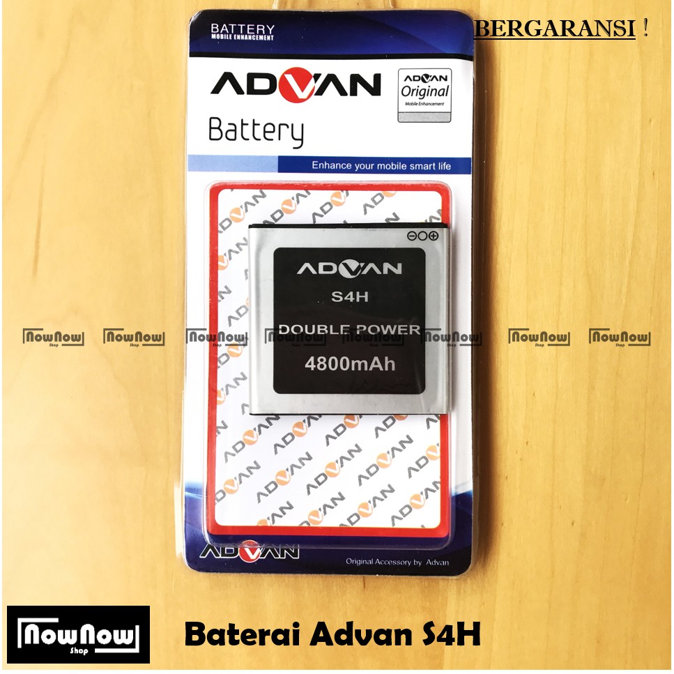 Baterai Advan Vandroid S4H Original Double Power Batre Batrai HP