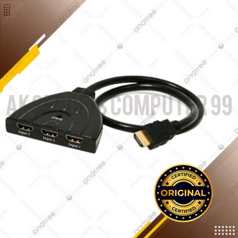 Hdmi switch hub / switcher 3 port / ( 3 Input 1 output ) 4k