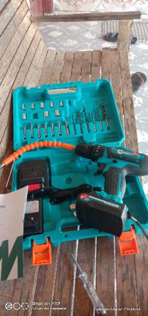[khusus Pulau Jawa] Mailtank 32v 2 Bor Baterai Cordless Drill Driver Set Mata Sh-190