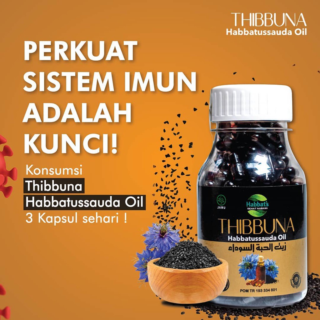 Habbatussauda Oil Thibbuna 210 kapsul|  Habbats sehat nabawi