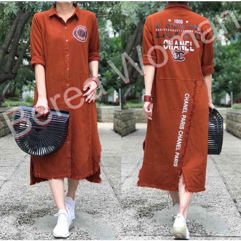 Tunik dress soft jeans original Berea woman