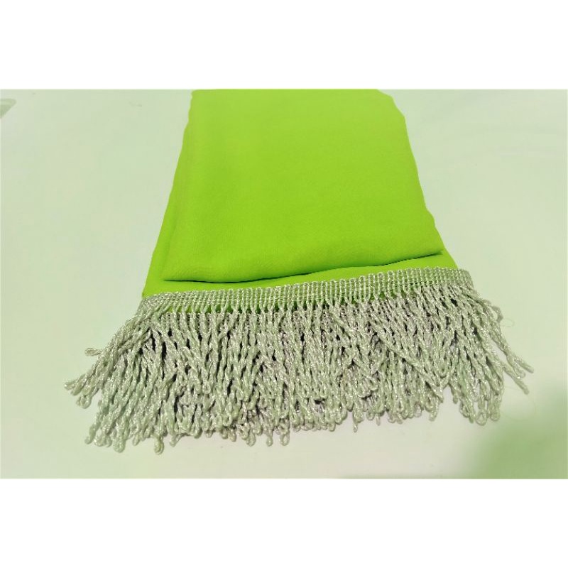 Sampur Tari Panjang 3Meter (Lebar 50-60cm)-Hijau Muda
