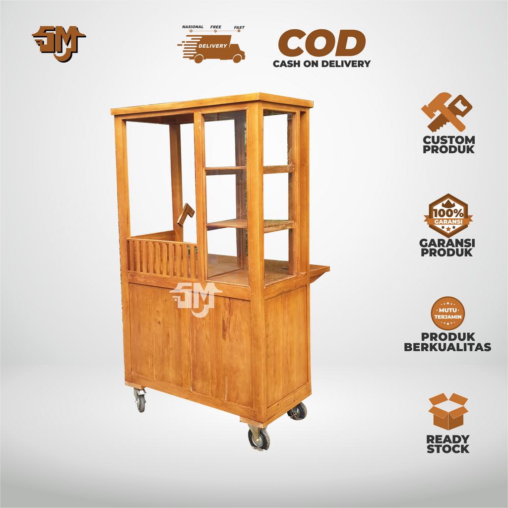 Booth Makanan dan Minuman Kekinian/Grobak Usaha Rumahan/Booth 7 Modern/Gerobak Kekinian