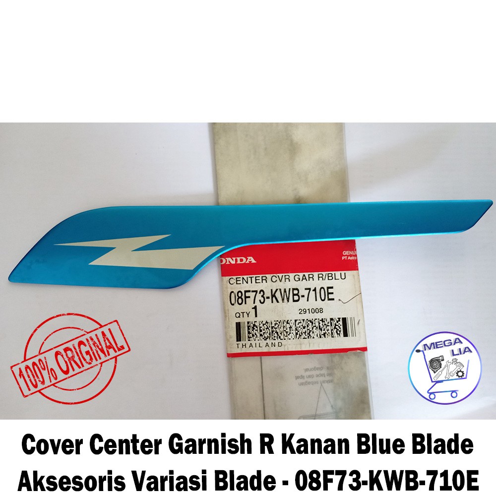 Cover Center Garnish R Kanan Blue Blade - Aksesoris Variasi Blade - 08F73-KWB-710E ORI HONDA