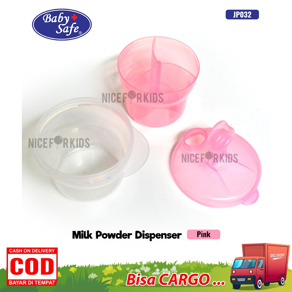 Baby Safe Milk Powder Dispenser with Inner Cup JP032 / Tempat Susu Bubuk Bayi