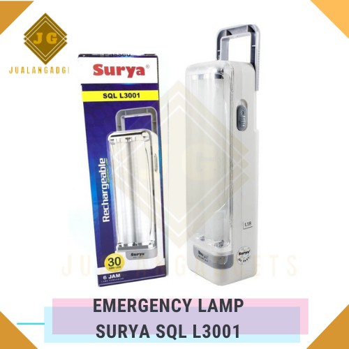 Lampu Darurat SURYA SQL L3001 Portable Emergency Lamp