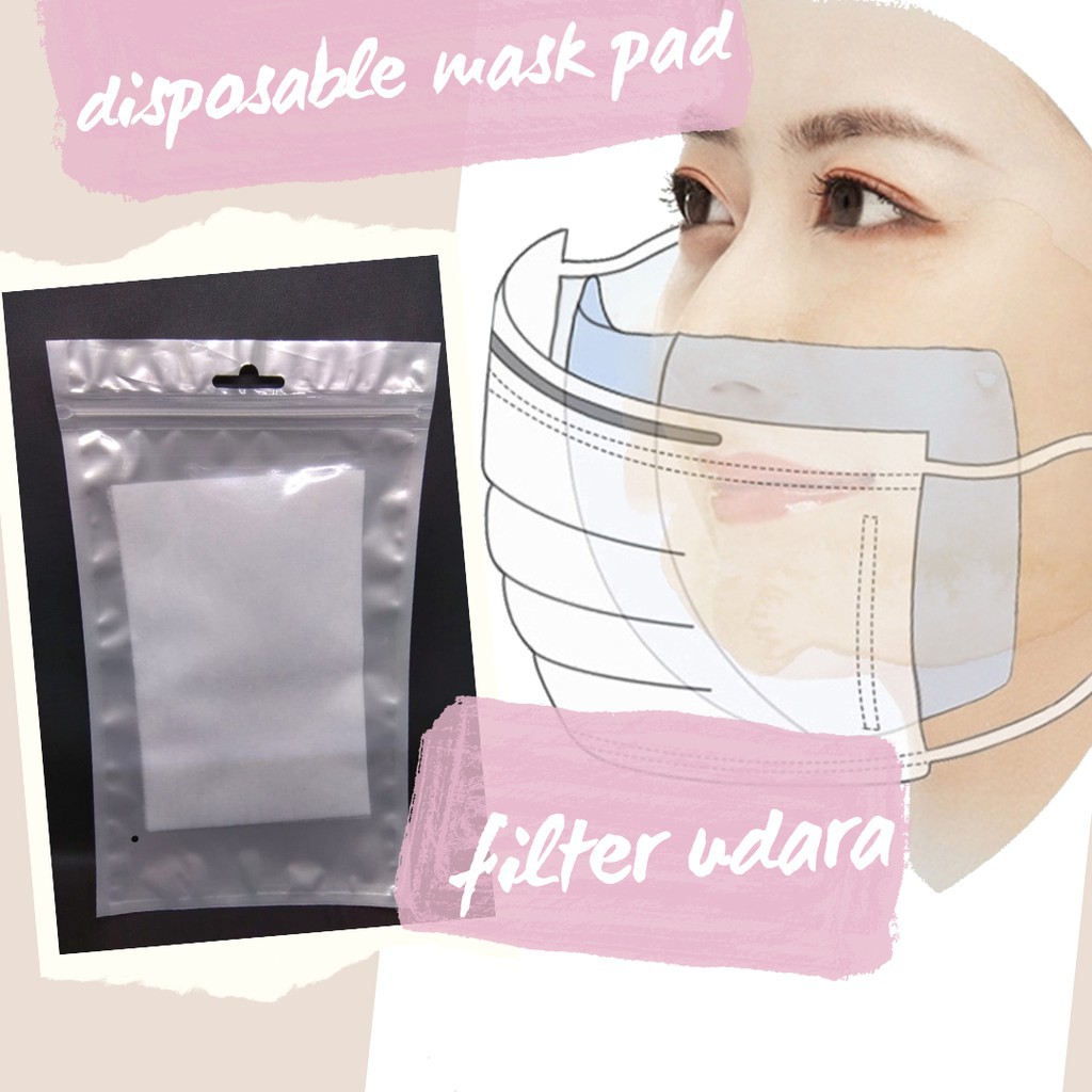 Masker Refill Pad Filter Udara Masker Kain isi 10Pcs Anti Bakteri