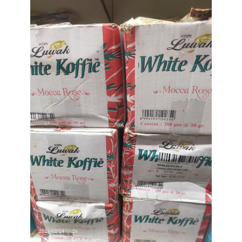 

white koffie rasa mocca rose 20 gram