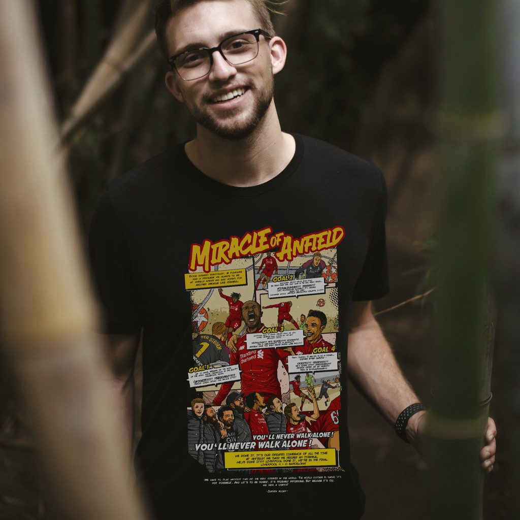 MIRACLE OF ANFIELD BAJU KAOS TSHIRT BOLA LIVERPOOL LFC DEWASA ORIGINAL ORI