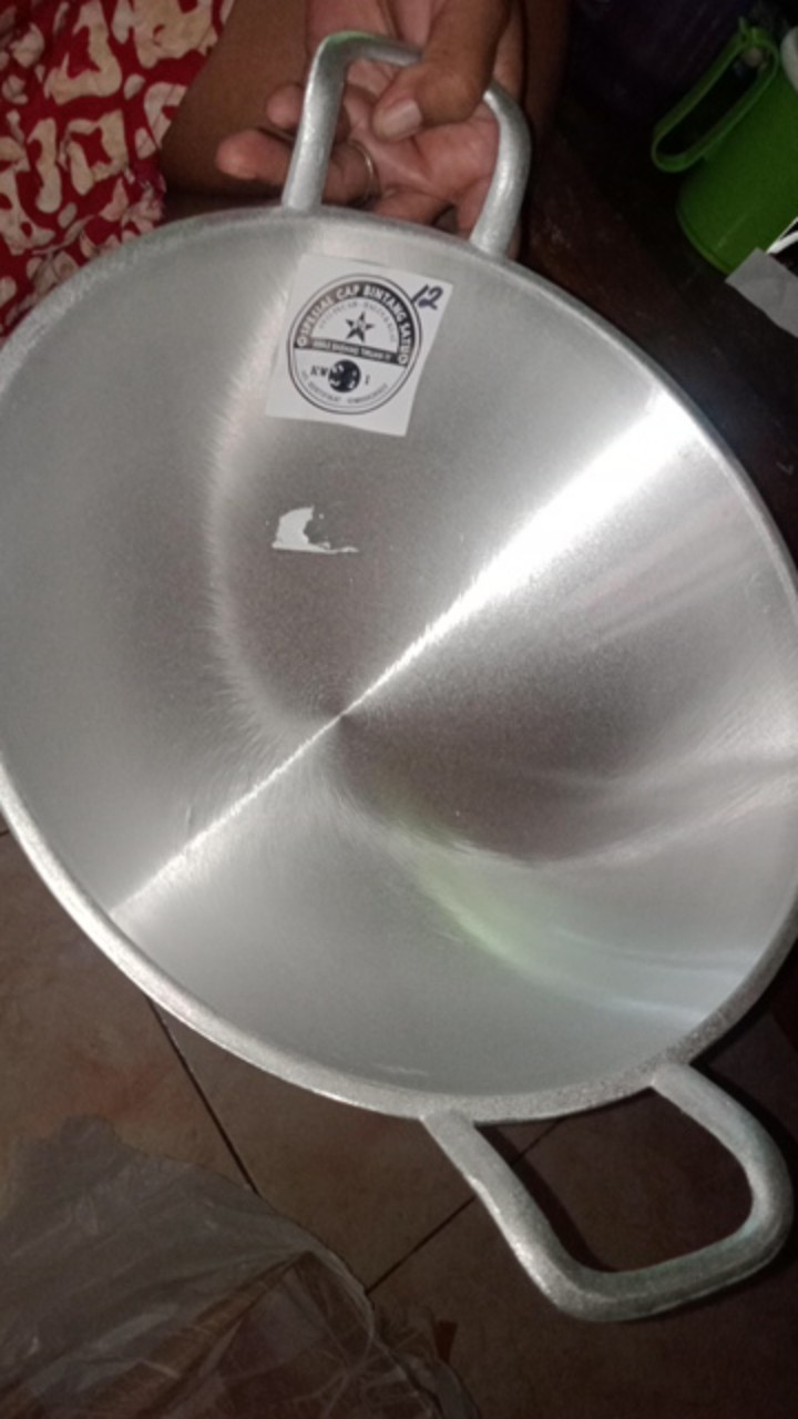 Wajan Kuali Penggorengan Cekung No. 12 Polos Termurah Wajan Kuwali Khas Tasik