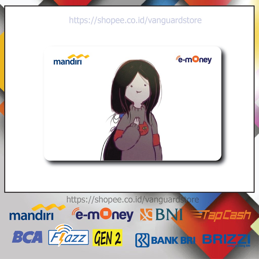 KARTU E MONEY E TOLL MARCELINE SI RATU VAMPIRE ANIME 29 EMONEY MANDIRI FLAZZ BCA BNI TAPCASH BRIZZI