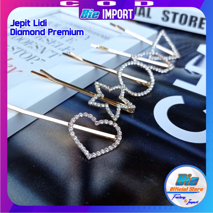 Jepit Rambut Poni Lidi Diamond Impor Best Seller