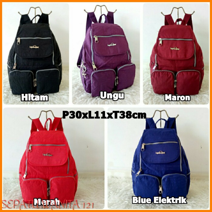 Premium Tas Ransel Cewek Pergi Kuliah Warna Cerah Light Soft Pink Gosh Mk Tas M NEW PRODUCTS V1A