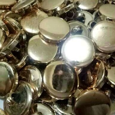 COD (400 pcs) Diameter 15 mm - Kancing Baju Jamur Emas Polos / Kancing Jamur Emas Silver Dove / Kanc