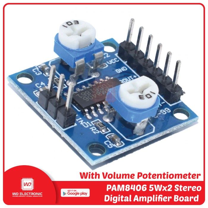 PAM8406 5Wx2 AUDIO AMPLIFIER MODULE