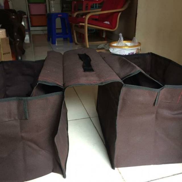 ANJAYmalang  Tas Obrok Terpal- Tas Motor Terpal - Tas Pos - Tas Sales Termurah