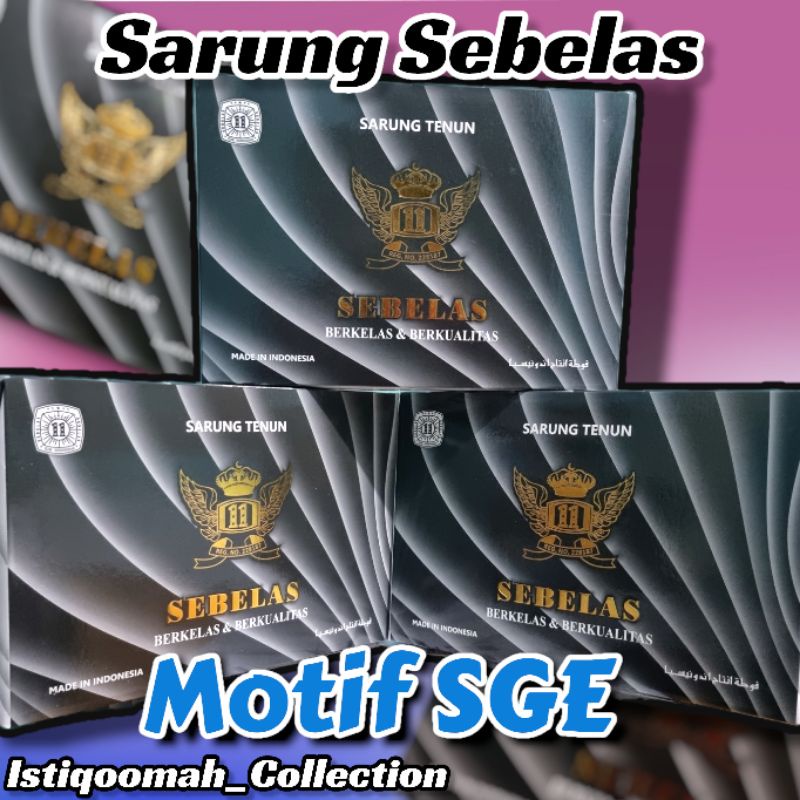 Sarung Tenun Merk Sebelas Motif BHS SGE bukan Atlas Sapphire Tamer Gajah Duduk Wadimor