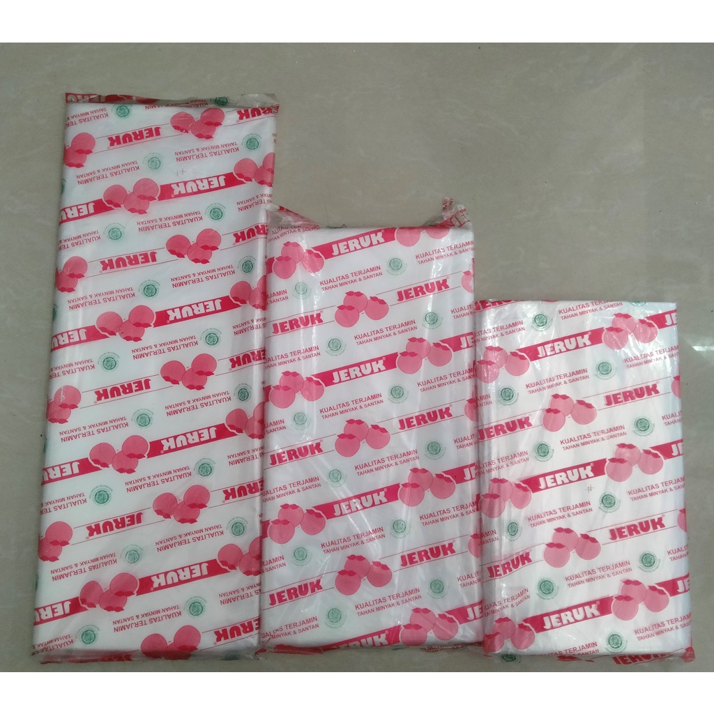 PLASTIK OPP JERUK / JERAPAH PLASTIK TEBAL/ 25X40/ 30X55/ 40X60/ TANPA LEM