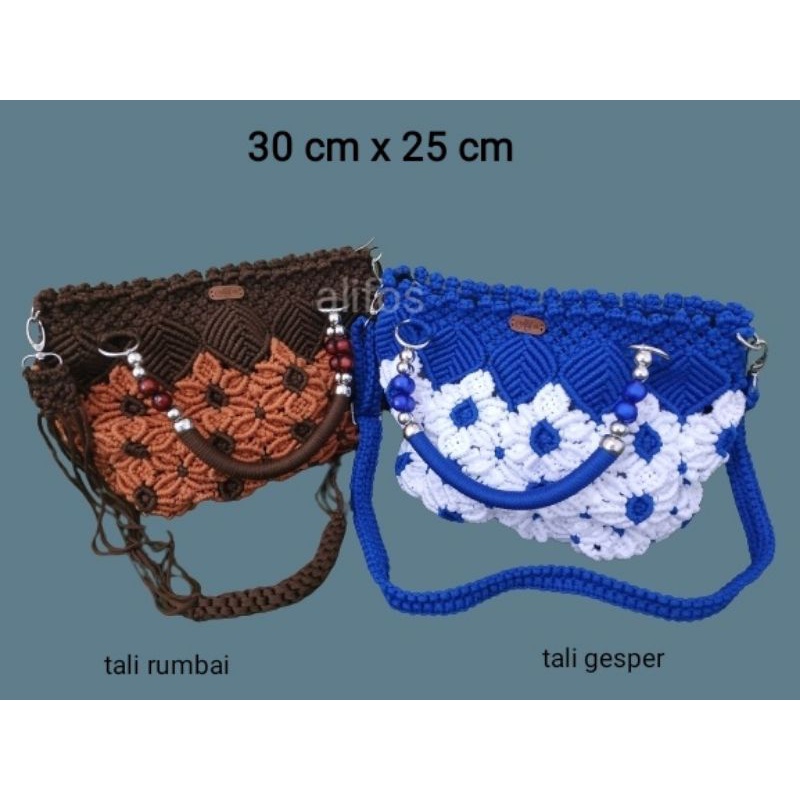 Tas Talikur motif daun bunga