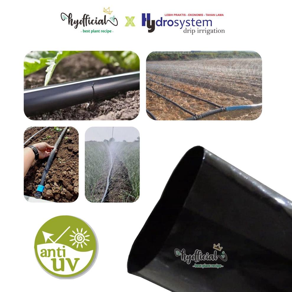 Harga Promo✤ Selang Drip Irigasi Pertanian 5 mikron 3 cm 100 meter - Pipa 1/2 inch 75