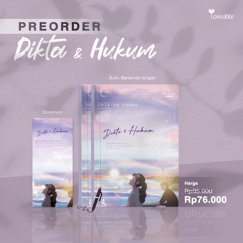 Novel Dikta Dan Hukum Dhia An Farah Ready Stock Shopee Indonesia