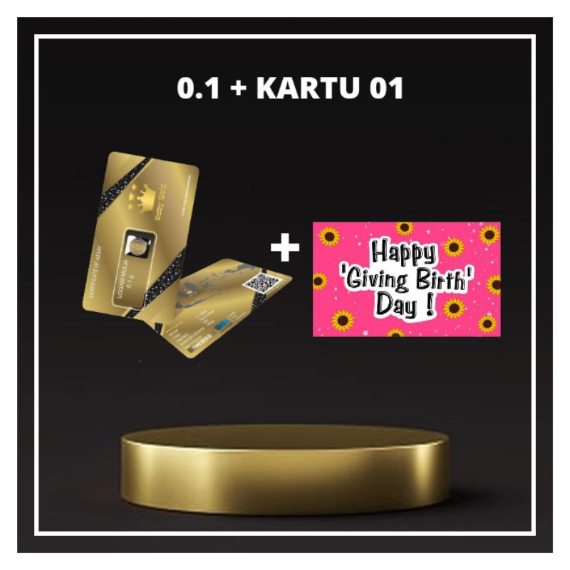 BABYGOLD GIFT SERIES / LOGAM MULIA 0.1 GRAM + KARTU UCAPAN-Kartu 01
