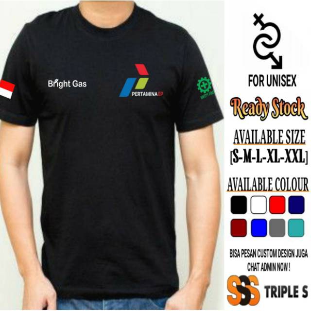 KAOS PERTAMINA BRIGHT GAS/BAJU PERTAMINA EP BRIGHT GAS