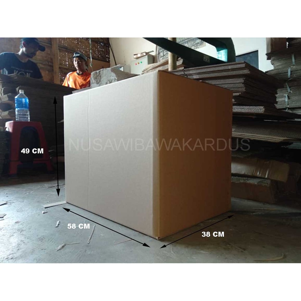 

kardus box packing polos 58x38x49, murah, kotak karton