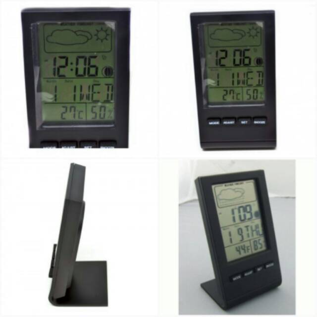 Digital Multifunction Thermometer and Hygrometer with Clock Alarm, Date, Week Calender - DTH-22