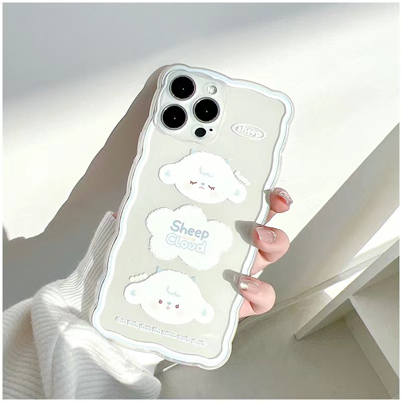 Soft Case Silikon TPU Transparan Motif Awan Beruang Untuk IPhone 12 13 SE 2020 6 6S 7 8 Plus X XS XR 11 Pro Max