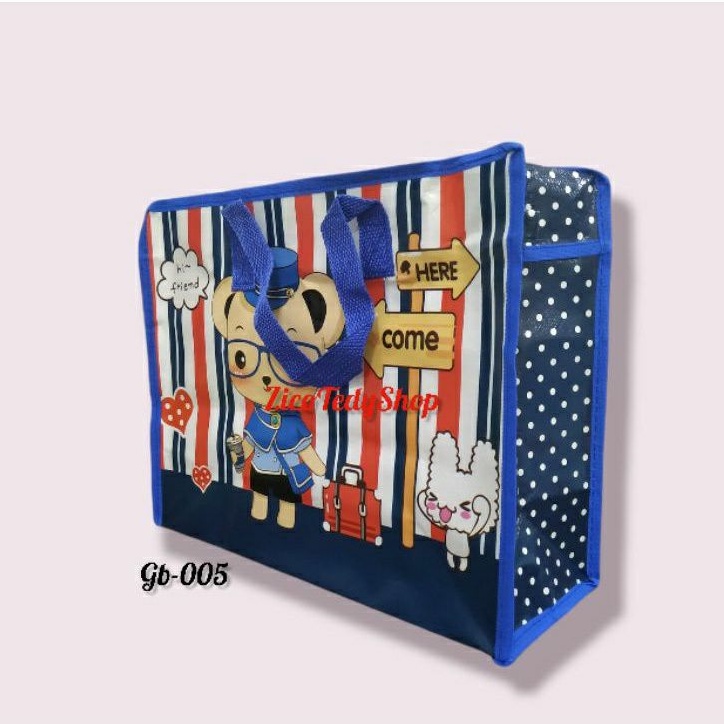 

Tas Karung Fancy 33x27/ Goodie bag / Bingkisan Ulang Tahun / Shopping bag / Tote bag