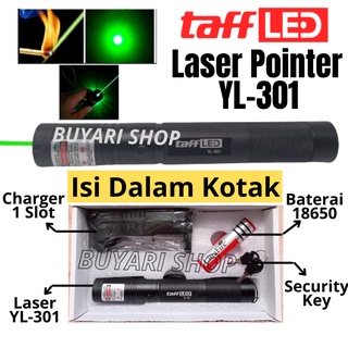 ORIGINAL!! GREEN LASER POINTER 303 Green Beam Laser Pointer TaffLED YL-301/ Laser Hijau/ Laser Tembak Jarak Jauh/ Leser Jarak Jauh/ Laser - Pointer/ Laser Hijau Jarak Jauh Murah/ Laser Presentasi
